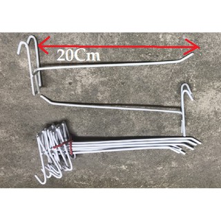 Tay cài lưới 10 chiếc sắt trắng 20cm giá sỉ