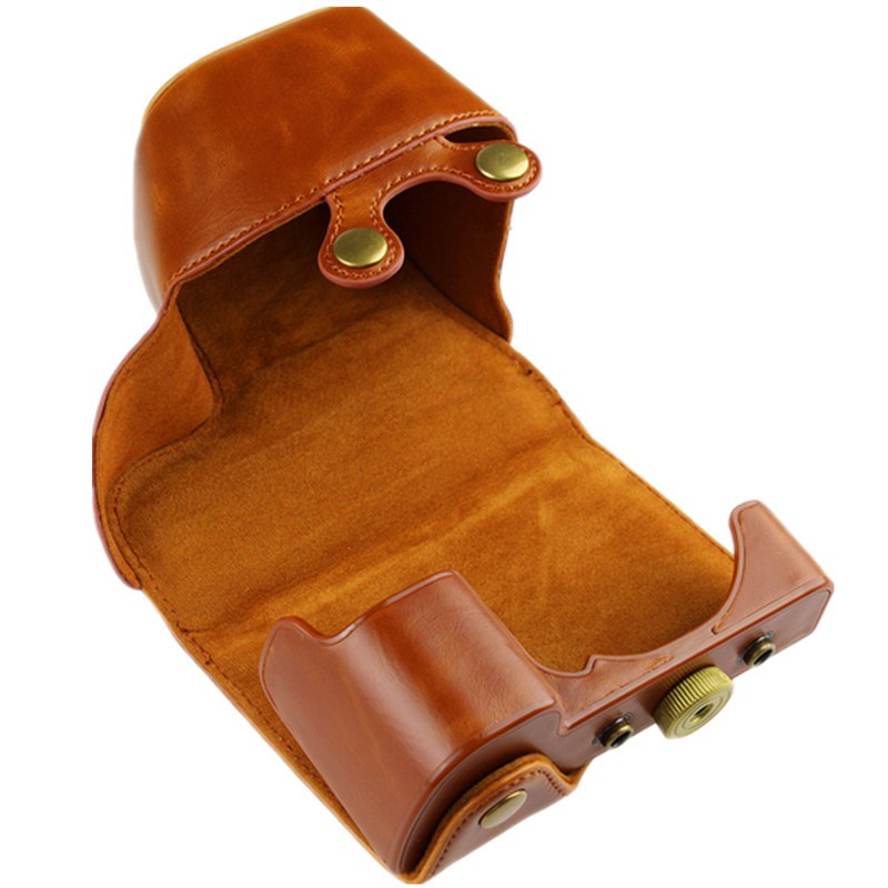 Túi Da Pu Đựng Máy Ảnh Sony A6400 A6300 A6100 A6000 Với 16-50mm