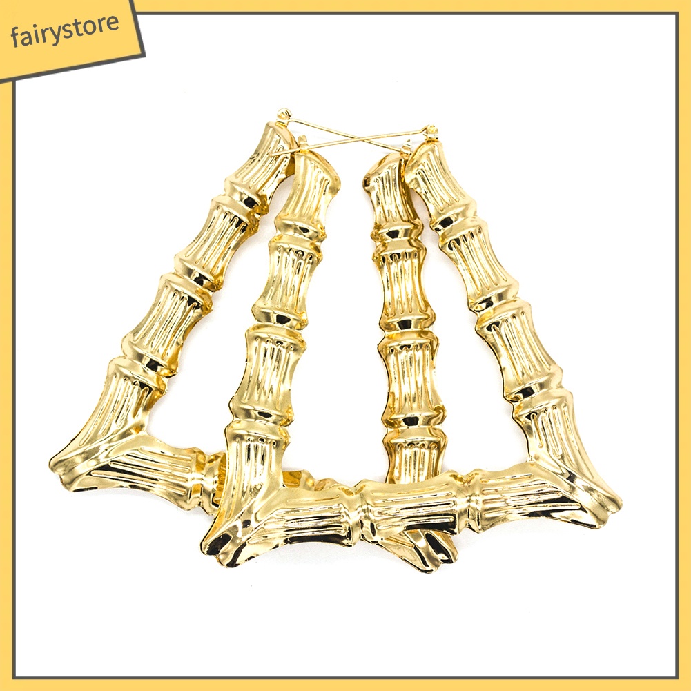 Khuyên tai kiểu dáng đốt tre độc đáo cá tính thời trang nữ