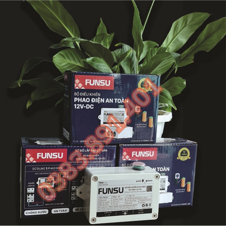 Bộ điều khiển chống giật phao điện an toàn 12V PSAC - FUNSU