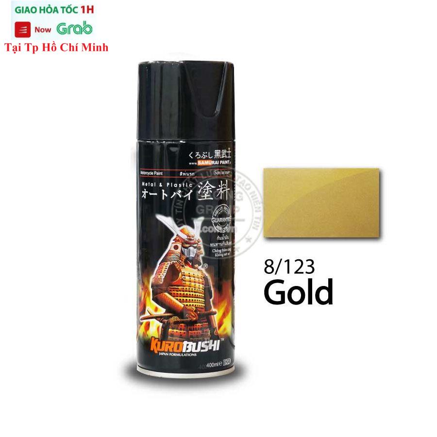 SƠN XỊT SAMURAI 8/123 MÀU VÀNG ÁNH KIM