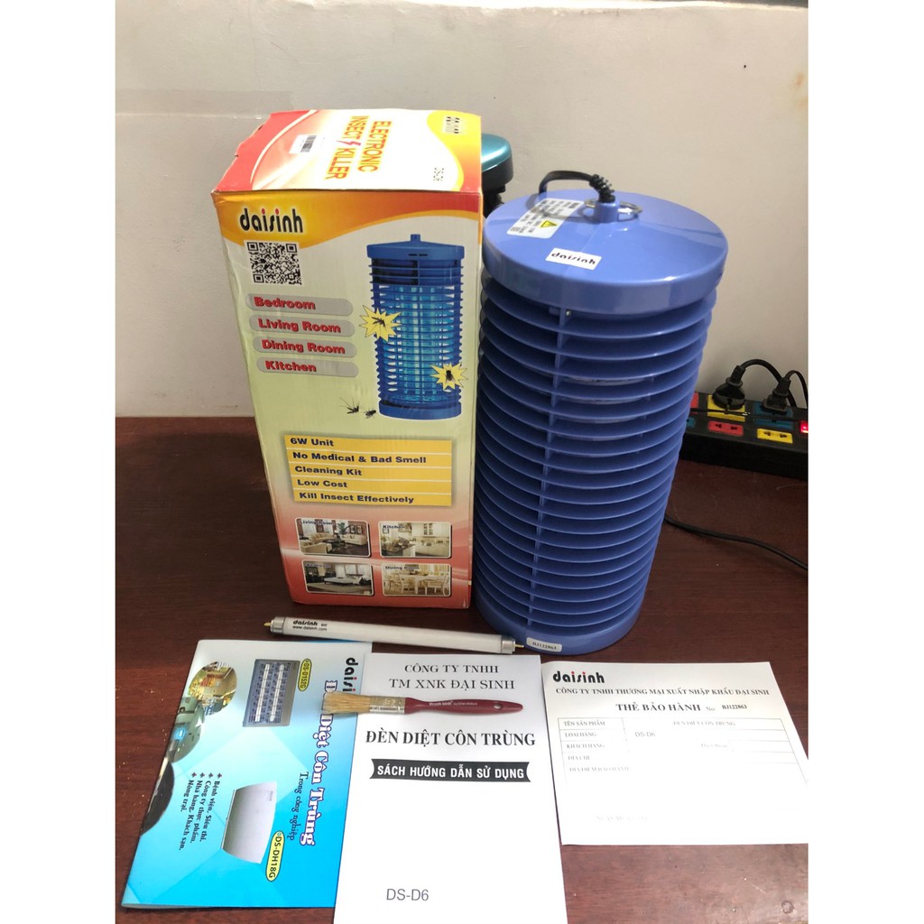 Đèn bắt muỗi, diệt côn trùng Đại Sinh mã DS-D6  bảo hành 6 tháng