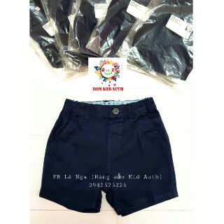 [T.LýXẢ] Quần short Kaki xanh than H.M Us ship thiếu tag giấy, nguyên túi đủ tag vải sz 12-18m