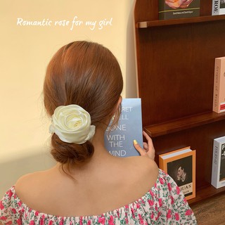 Scrunchies Cột Tóc Buộc Tóc LIN Đính Hoa Hồng