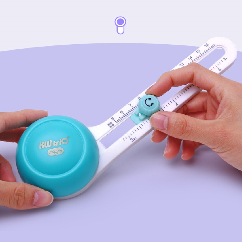 Bộ Dụng Cụ Cắt Giấy Với 3 Lưỡi Dao Tròn Và Thẻ Giấy Dành Cho Trẻ Em DIY