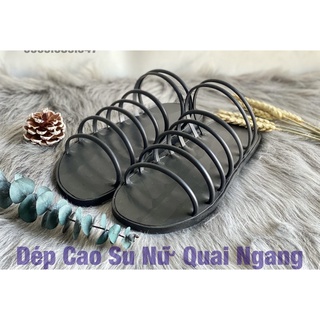 Dép Cao Su Nữ Bác Hồ Quai Ngang