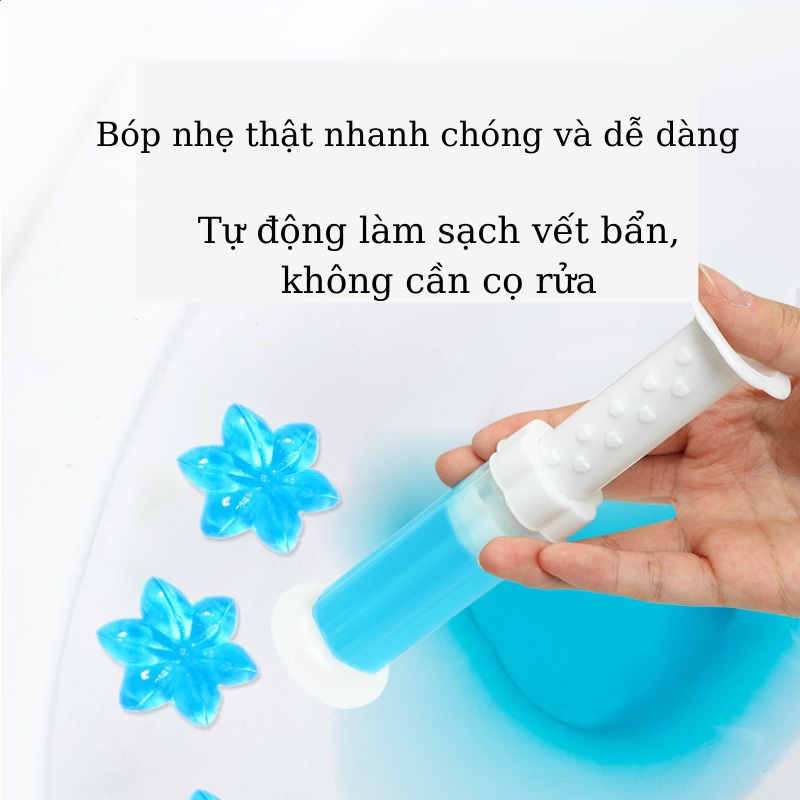 Gel khử mùi bồn cầu khử trùng tạo hương tươi mát hình hàng [loại 1 có hộp]