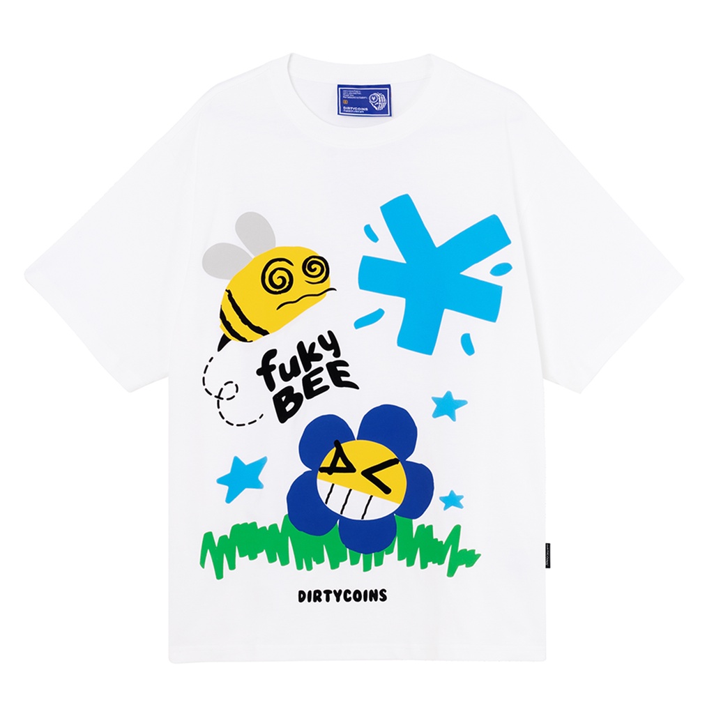 DirtyCoins Áo thun Fukybee T-shirt - White