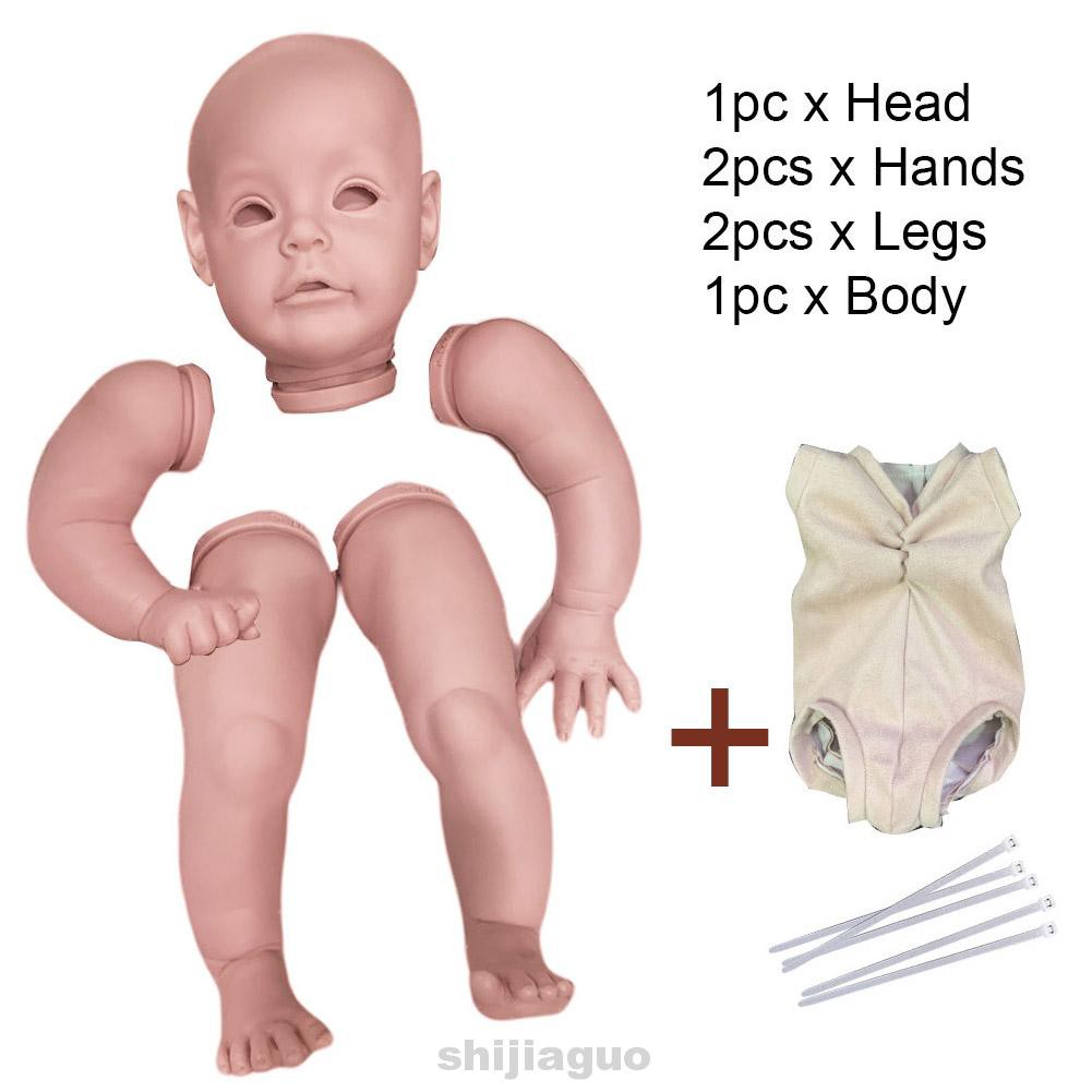 22inch Baby Toy Birthday Gift Non Toxic Collectible Real Touch DIY Unpainted Poluplar Sue-Sue Reborn Doll Kit