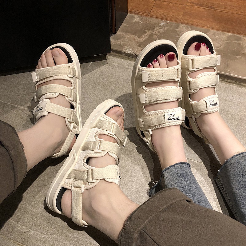 Sandal nữ ulzzang hàn quốc, sandal nữ đi học hot trend 2021