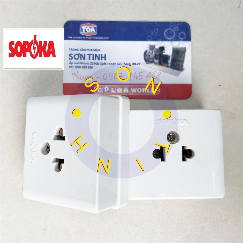 Ổ cắm nổi đơn E17 - Dòng E cao cấp Sopoka - 1 cái