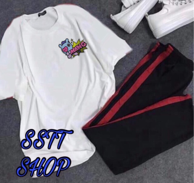 Set BTS BT21 Sọc đỏ