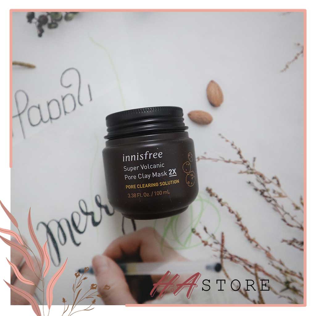 Mặt Nạ Đất Sét Innisfree Super volcanic pore clay mask 2X