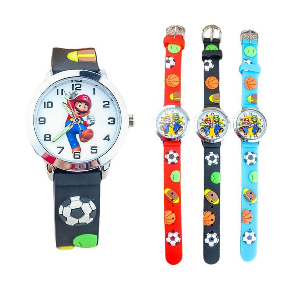 Đồng Hồ Thông Minh TAYLOR1 Dây Silicon Hình Super Mario Dễ Thương Cho Bé