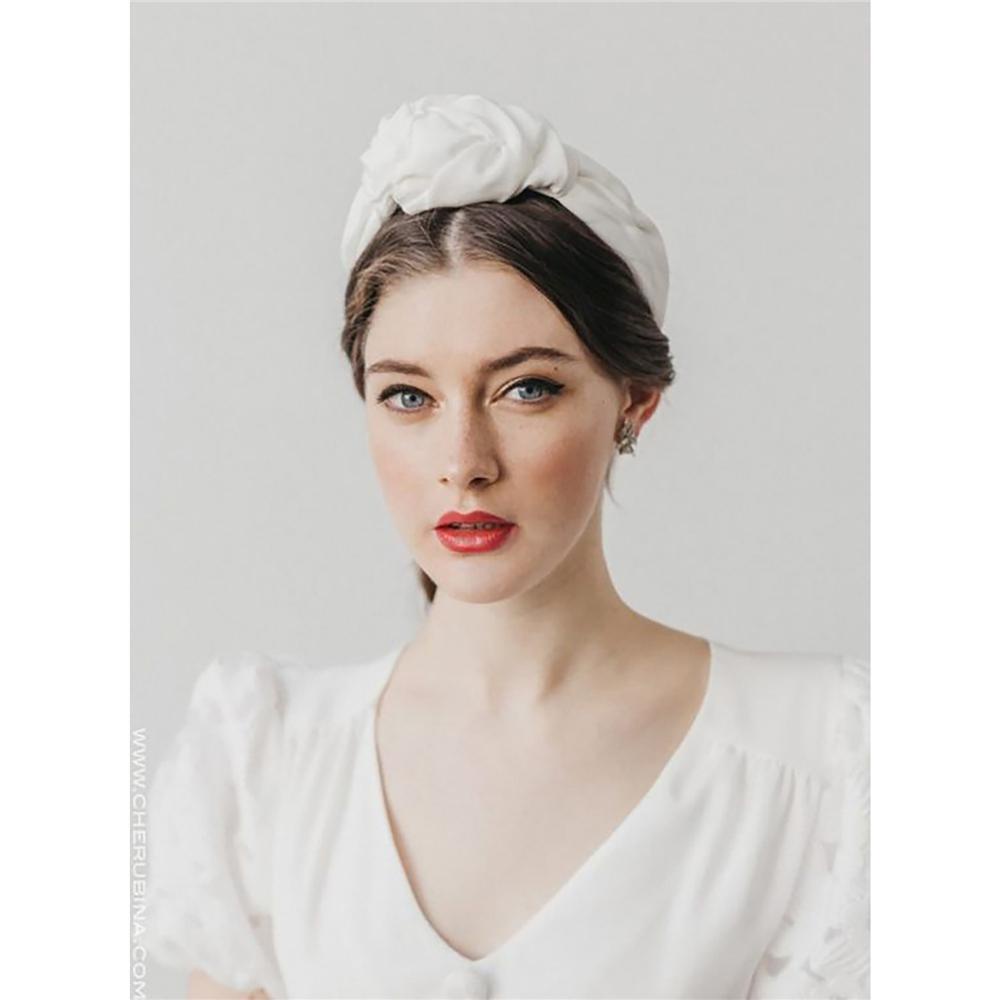 MUVAKO Khăn Trùm Đầu Turban Phong Cách Pháp Cho Nữ