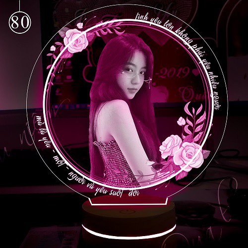 Quà tặng Đèn led 3D thiết kế theo yêu cầu  [Mẫu 80]