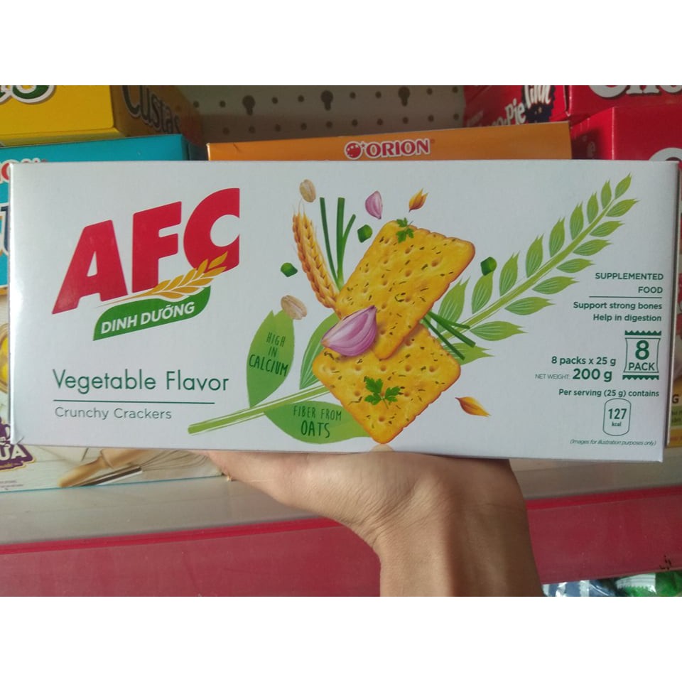 Bánh dinh dưỡng AFC vị rau hộp 200g