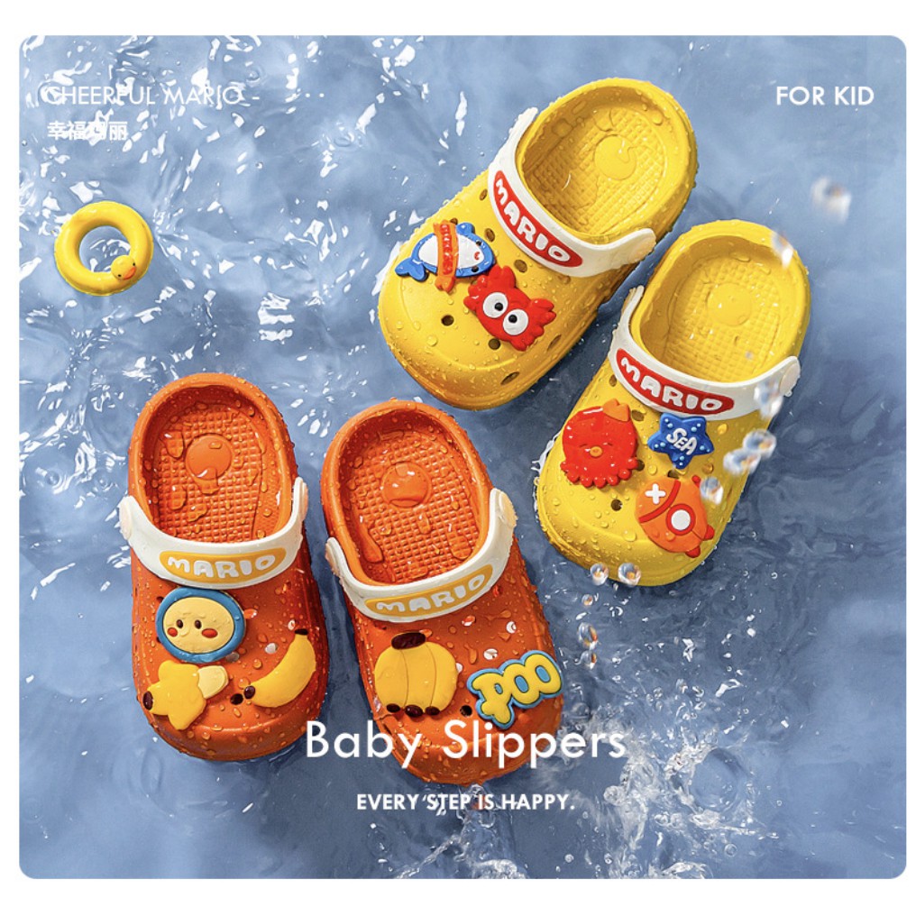 Dép sục siêu nhẹ cho bé 1-3 tuổi SEA cute trơn trượt độ bám cực tốt chất liệu mềm mịn an toàn Hàng chuẩn chất lượng