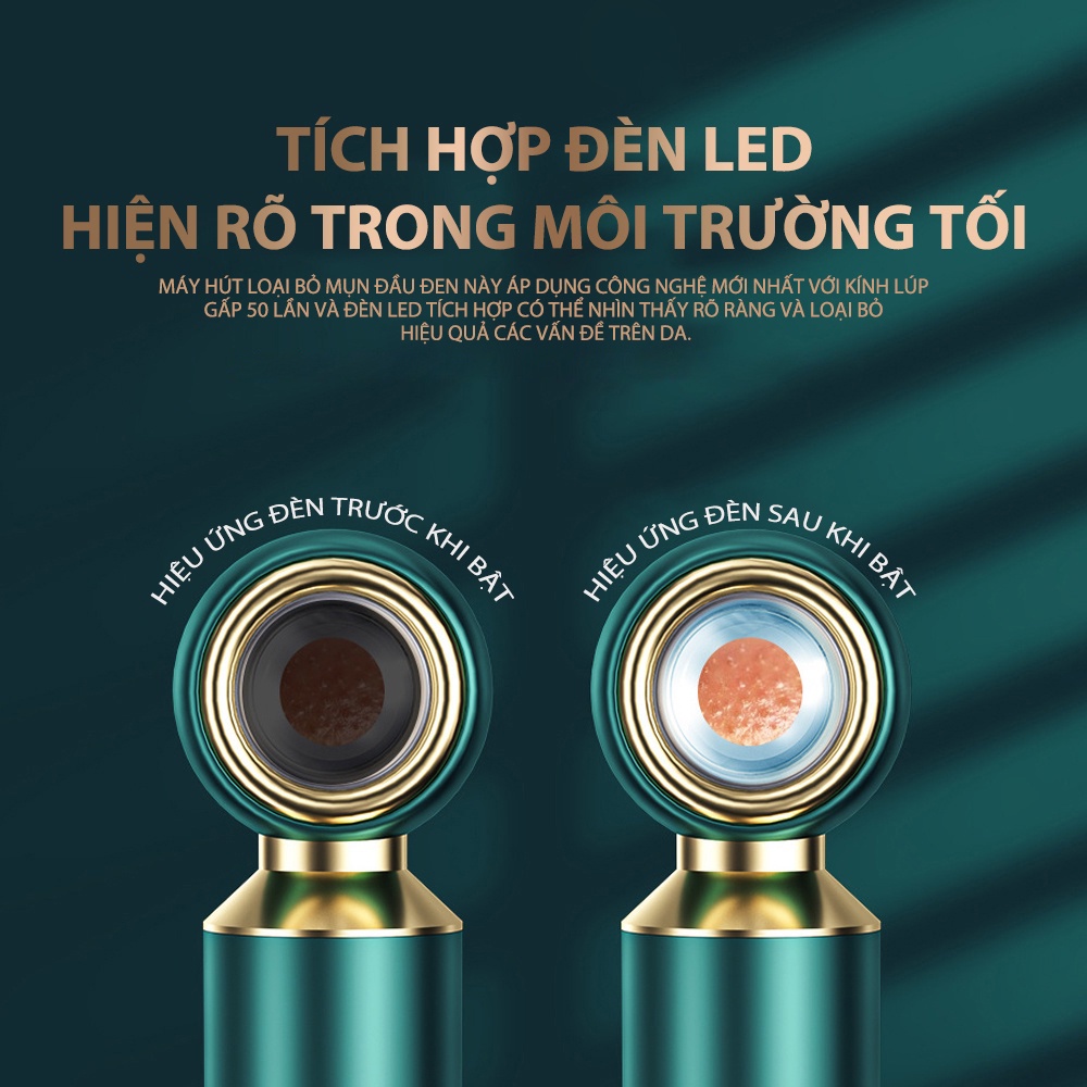 Máy Hút Mụn Kính Lúp Cao Cấp - Kèm gương soi KK1040