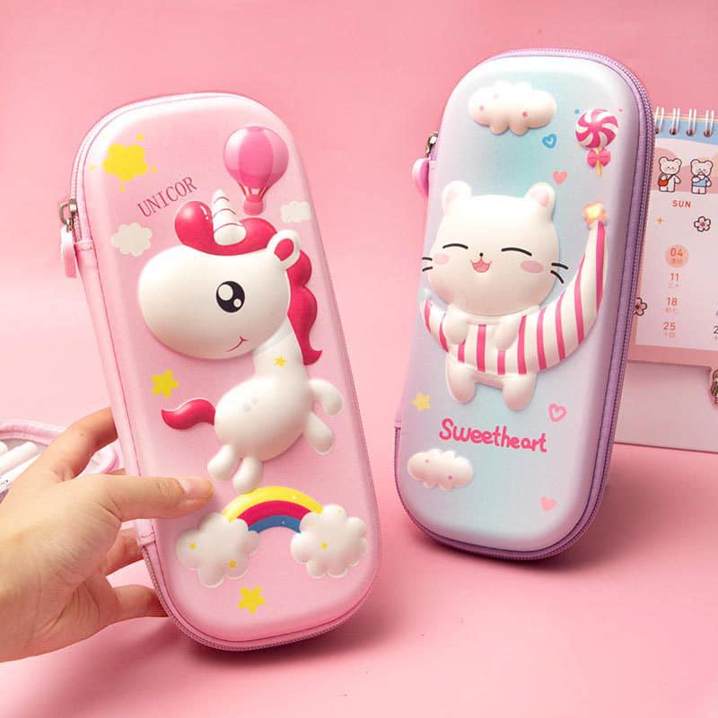 Hộp bút hình nổi 3d cho bé siêu đẹp siêu đáng yêu