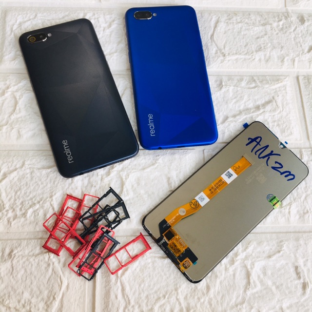 Combo Bộ Vỏ Sườn + Màn Hình Oppo Realme C2 Zin Hàng Cao Cấp (Tặng khay sim)