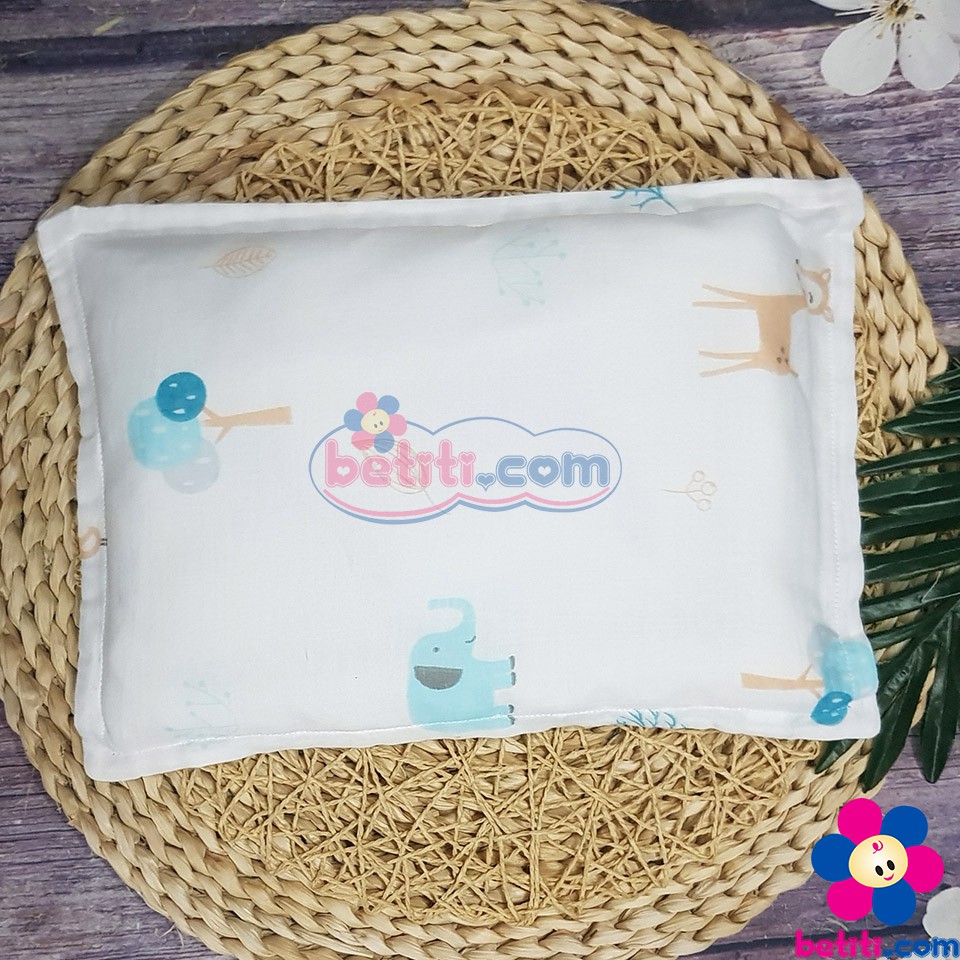 Gối Xô Sơ Sinh Cho Bé Dokma, Ruột Bông Organic Cotton Tự Nhiên - Ảnh Thật) - 8936090721629