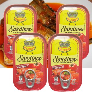 Combo 4 Cá trích sốt cà Seacrown 125g (Date 2026)