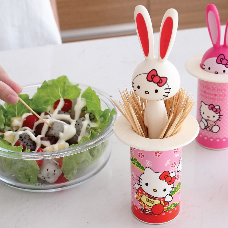 Hộp XIAODUOJIAJU đựng tăm xỉa răng tự động phong cách Hello Kitty 365