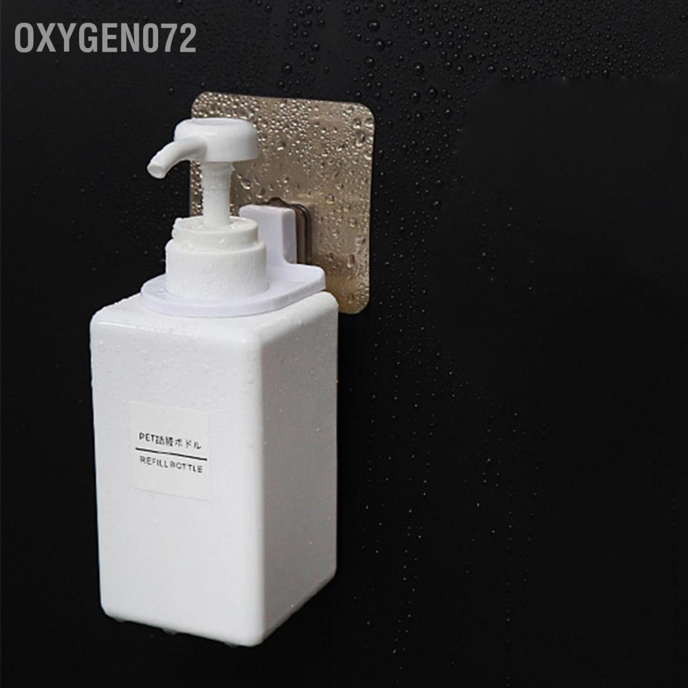 Oxygen072 Soap Liquid Hook Self Adhesive Wall Mounted Shower Gel Bottl