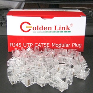 [SALE 10%] Đầu mạng RJ45 Golden Link CAT5E UTP