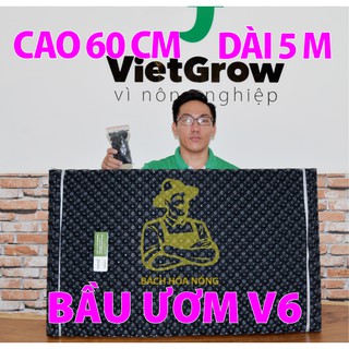 Bầu ươm V6 cao 60cm dài 5m, dầy 0.7mm, sản phẩm tặng kèm đinh ốc