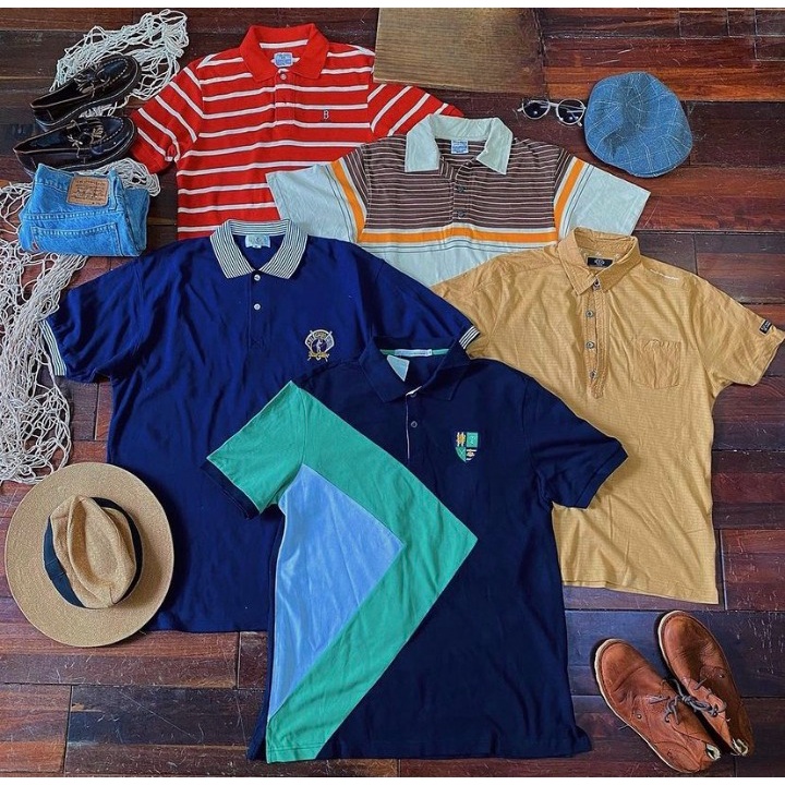 Áo Polo Nam Thể Thao Cổ Bẻ Secondhand, Áo Thun Nam Polo Hàng 2Hand Vải Mặc Mát New 99% Mẫu 1