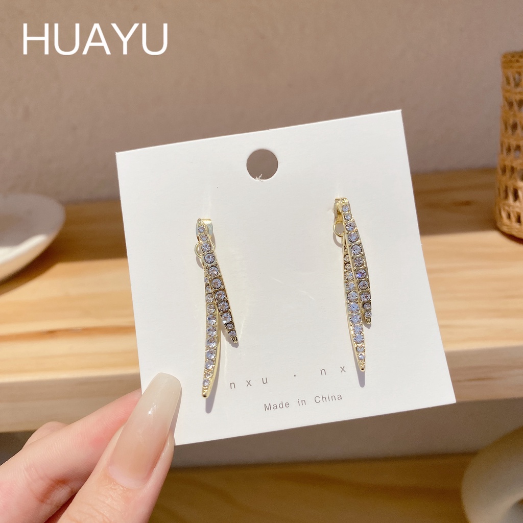 Bông Tai Dạng Xỏ Mạ Bạc 925 Tua Rua Đính Hạt Ngọc Trai Chất Lượng Cao Phong Cách Pháp Thời Trang Cho Nữ