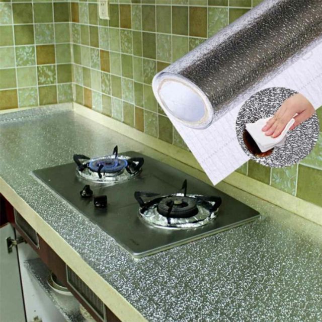 GIẤY BẠC DÁN TƯỜNG NHÀ BẾP CHỐNG THẤM DẦU MỠ ,CHỐNG NƯỚC