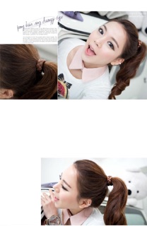Cột tóc thắt con rít , tết sam