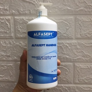 [Có sẵn] 1Lít dung dịch rửa tay sát khẩn nhanh Alfasept