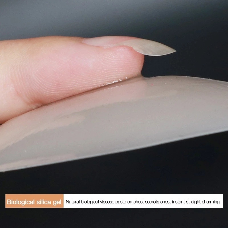 Miếng dán ngực silicon tự dính không đường may thoải mái có thể tái sử dụng tiện lợi