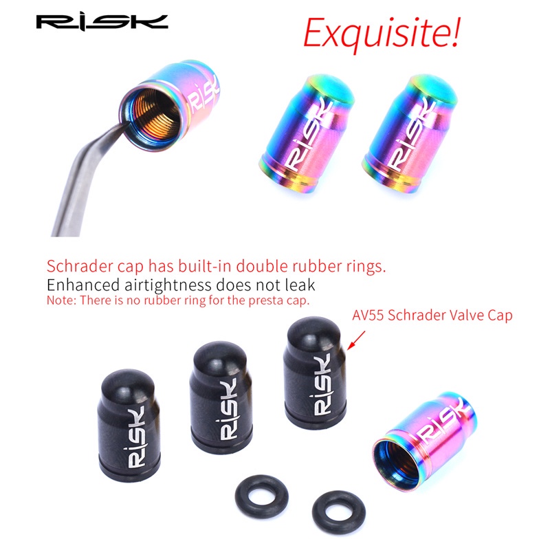 Nắp Van Bánh Xe Đạp Leo Núi Bằng Hợp Kim Titan Siêu Nhẹ Tiện Dụng