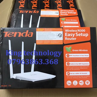 Bộ phát Wifi tenda N318 3 râu cực khỏe giao diện 14 ngôn ngữ quốc tế