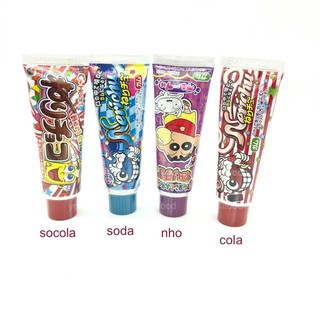 Kẹo kem đánh răng Nhật Bản đủ 4 vị nho, cola, socola, soda