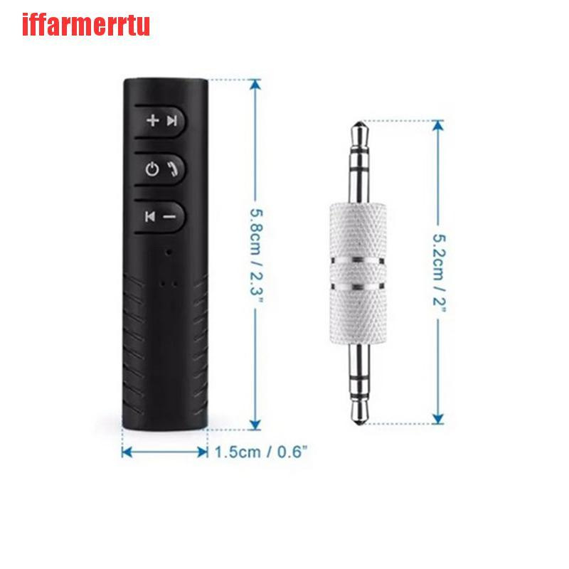 {iffarmerrtu}3.5mm Jack  Audio MP3 Music Bluetooth Receiver Car Kit Wireless Adapter Call HZQ