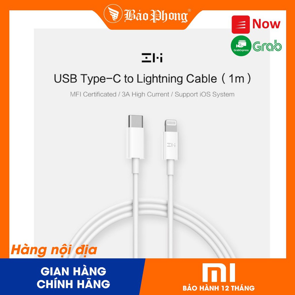 Dây cáp PD ZMI ( xiaomi ) Type-C to Lightning 1m