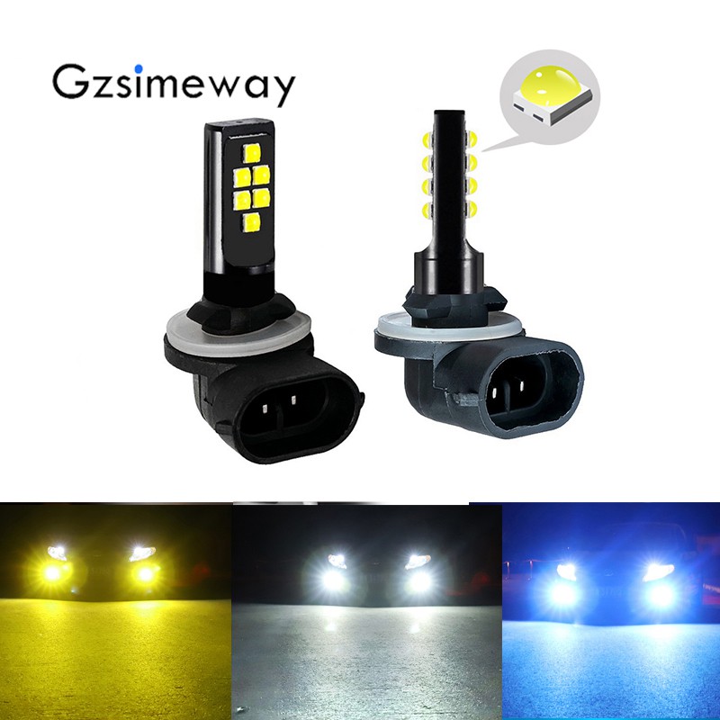 1 Đèn Led Sương Mù H27 881 H1 H3 H8 H7 H11 9005 HB4 H4 3000K 6000K 25000K Tự Động 12v Cho Xe Hơi