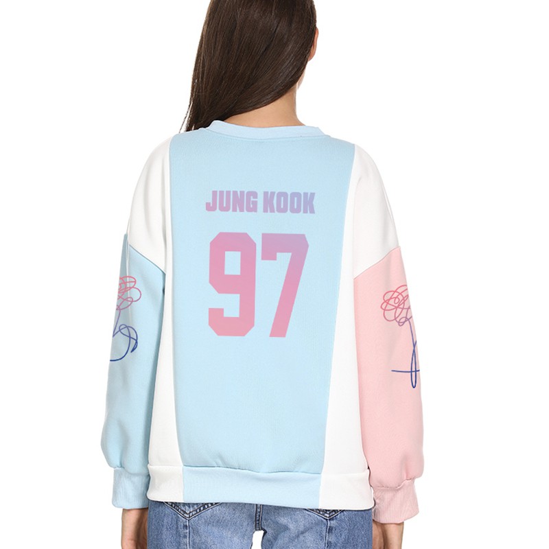 Áo Hoodie Dài Tay In Chữ J-hope Rm Jimin Jin Suga V Jungkook Nhóm Nhạc Bts