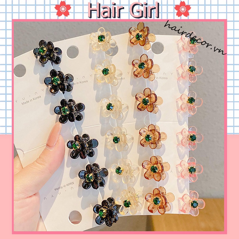 Bộ Kẹp Tóc Hình Hoa Nhỏ Dễ Thương Phong Cách Hàn Quốc 2022