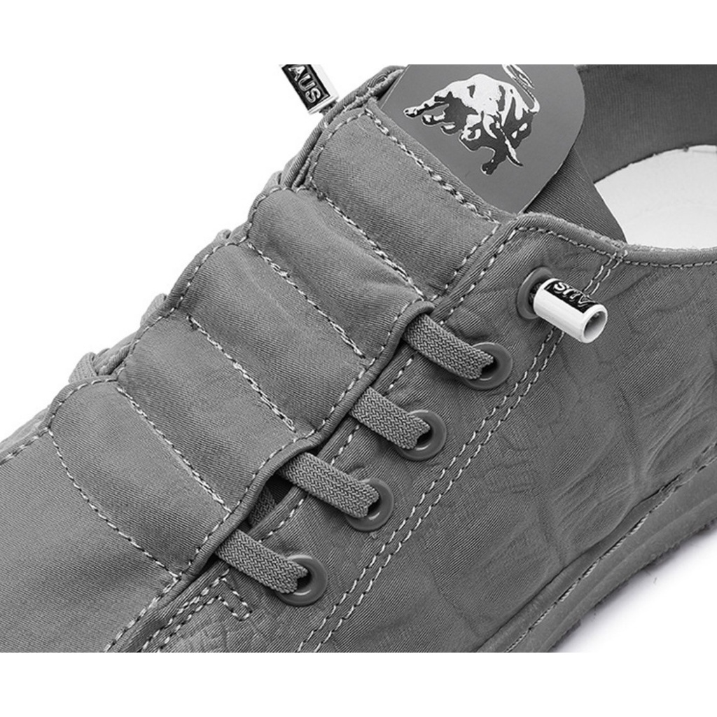 Giày lười nam cao cấp chất liệu vải jeans dập vận cá sấu kiểu dáng cực ngầu phong cách cá tính J398 | BigBuy360 - bigbuy360.vn