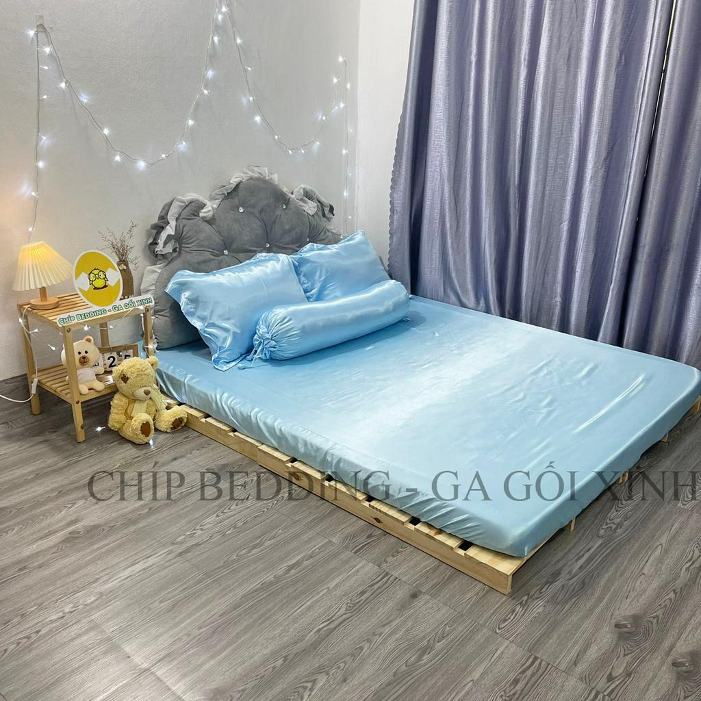 TRỌN BỘ DRAP PHI LỤA THÁI TUẤN HÀNG LOẠI 1 - XANH DA TRỜI - ĐỦ KÍCH THƯỚC( ẢNH THẬT SHOP CHỤP) Chưa Có Đánh Giá 1 Đã Bán