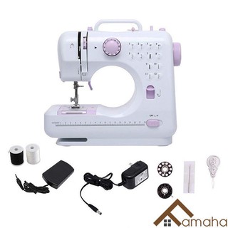 Máy May Mini Gia Đình505A với 12 Kiểu may, Có Vắt Sổ