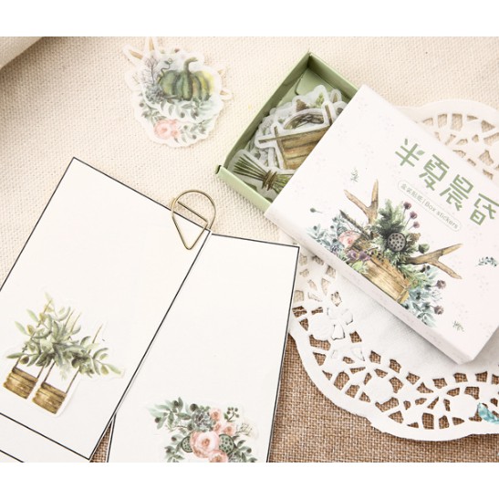 Sticker hộp trang trí Scrapbook, sổ tay, vở (Bộ 40 sticker)_ Chủ đề Kỷ Niệm_KNCR001