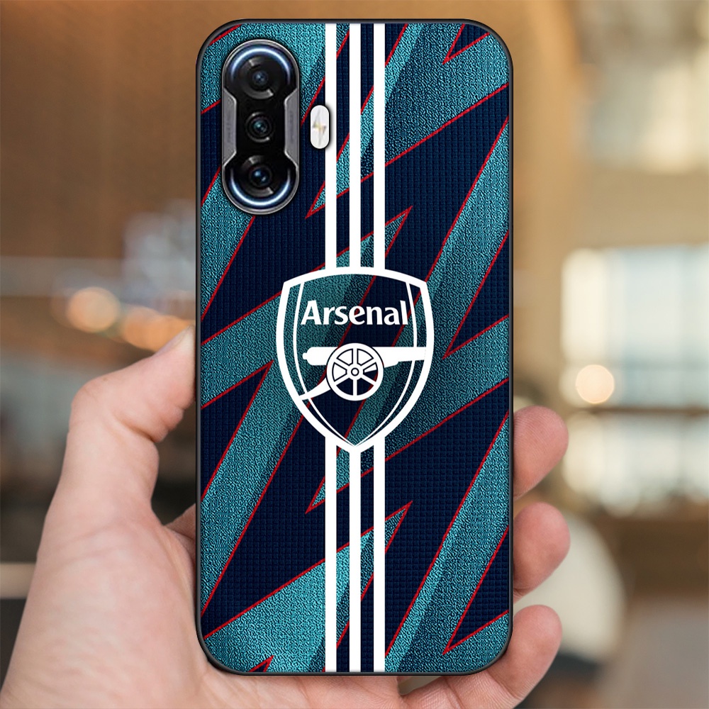 Ốp lưng Xiaomi K40 Gaming viền đen in hình Arsenal FC